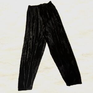 Vintage CP Shades Black Velvet Pants Size M/L EUC